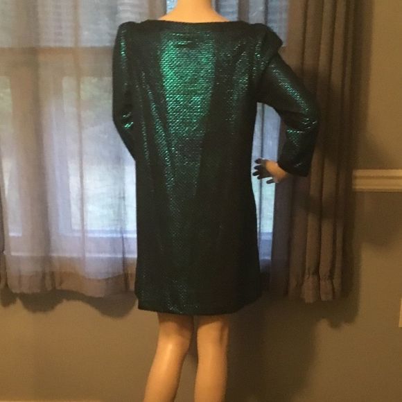 NWT $128 Free People | “Diamonds Are Forever” Dress in Teal Blue & Black - Picture 9 of 17